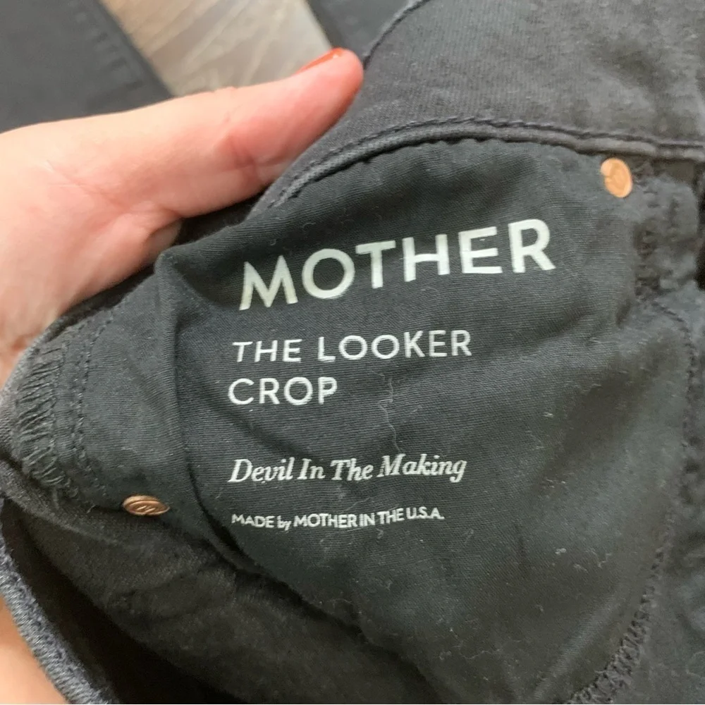Mother Womens black the looker crop devil in the making 26